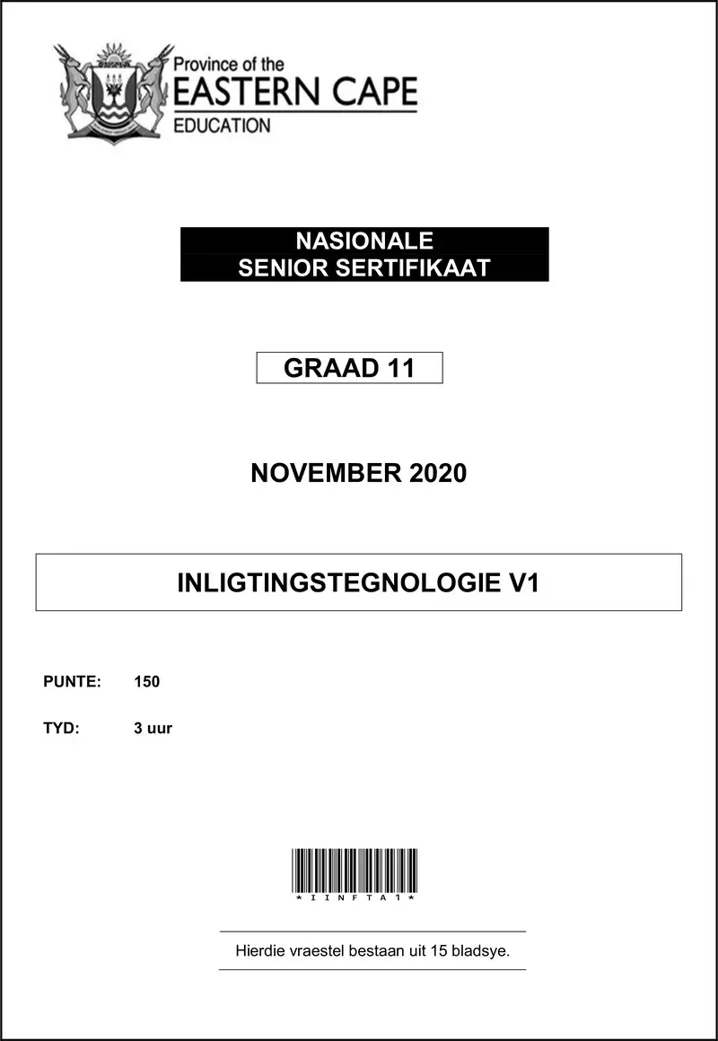 It P1 QP Memo Gr11 Nov2020 Afr D