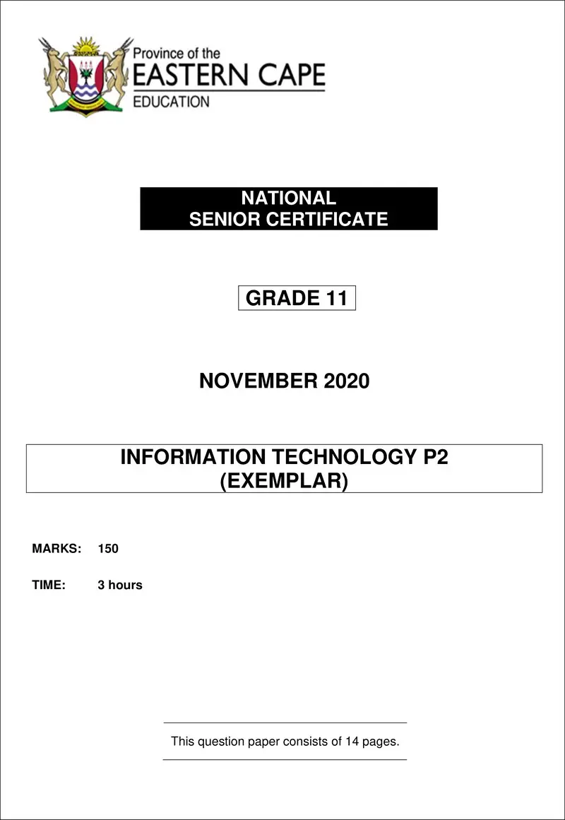 It P2 Gr11 QP Eng Nov 2020