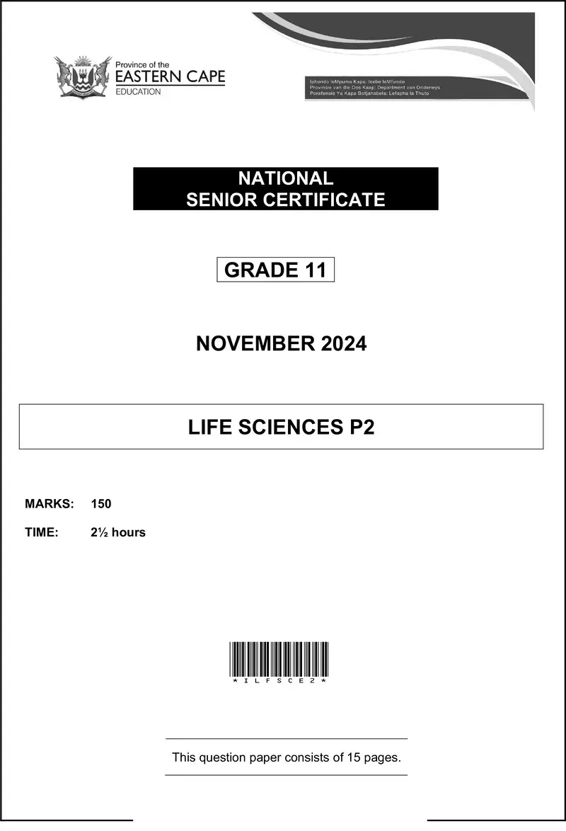 Life Sciences P2 Gr11 QP Nov2024 Eng D