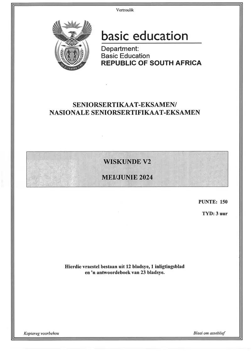 Mathematics P2 May June 2024 Afr