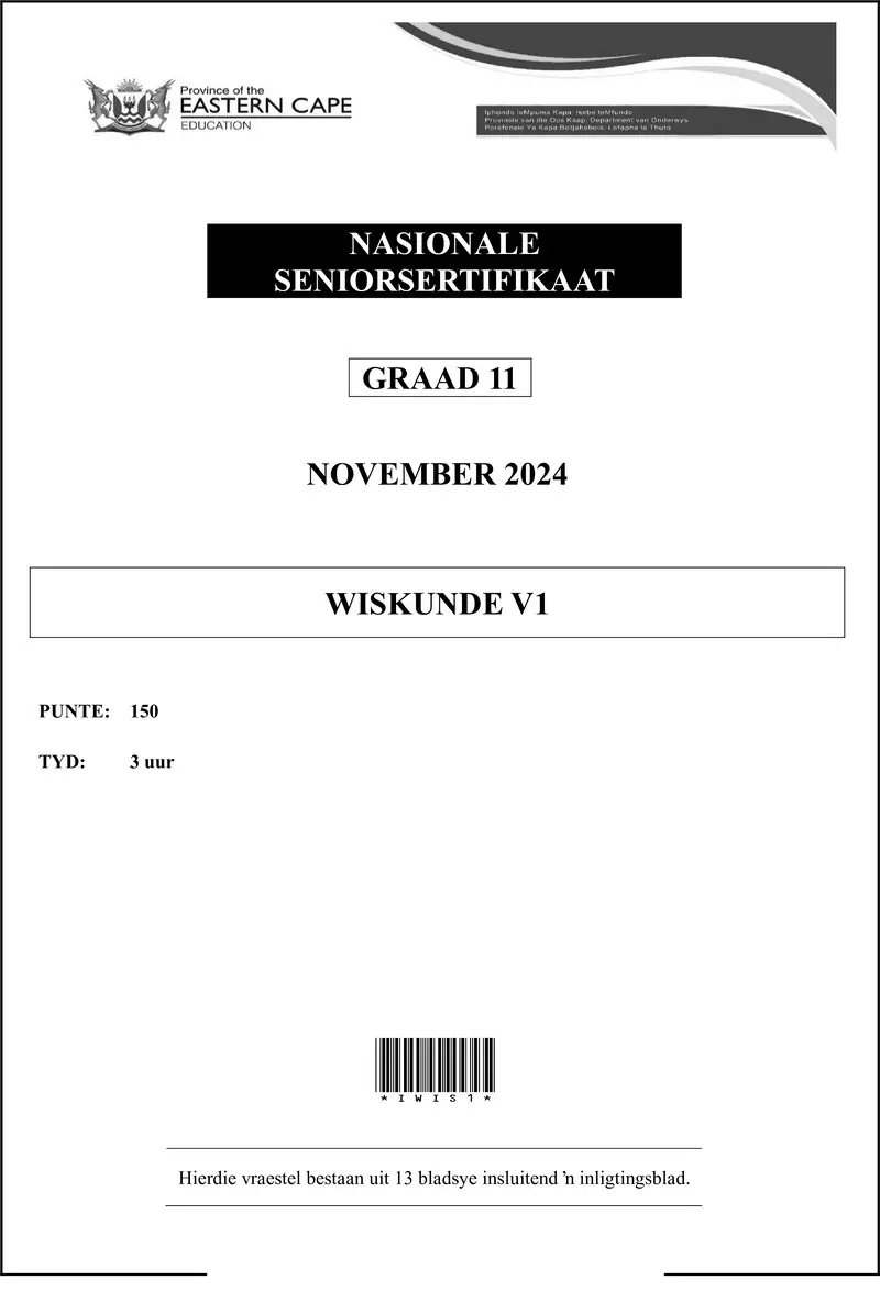 Maths P1 QP Gr11 Nov2024 Afr D