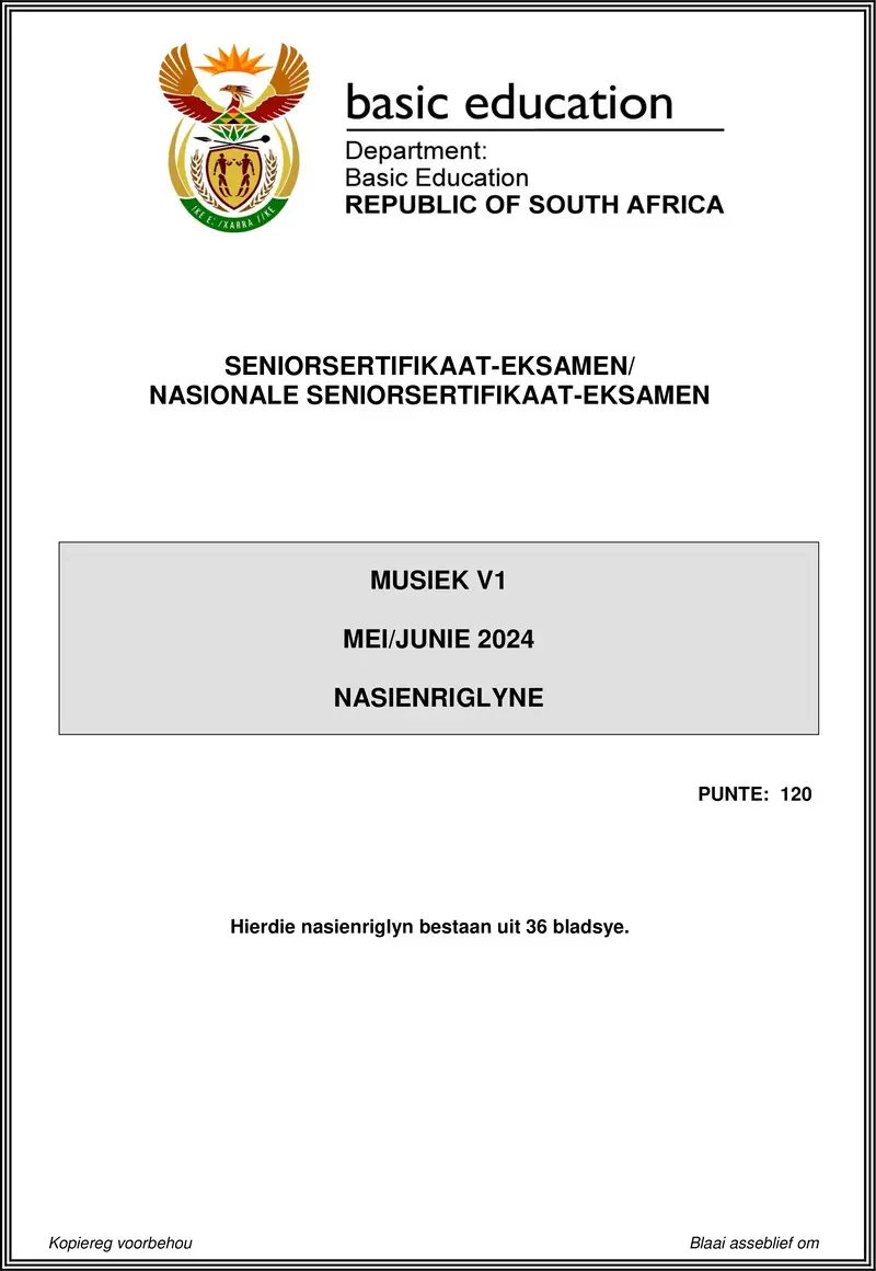 Music P1 May June 2024 Mg Afr