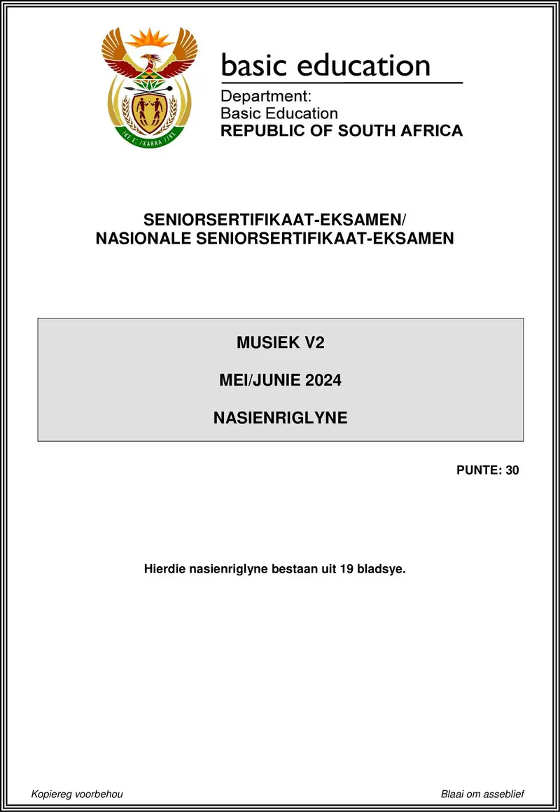 Music P2 May June 2024 Mg Afr