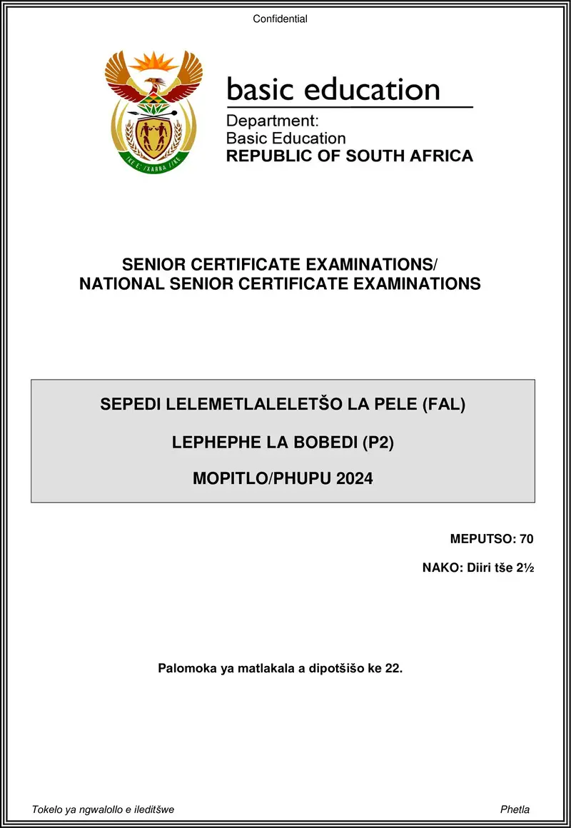 Sepedi Fal P2 May June 2024