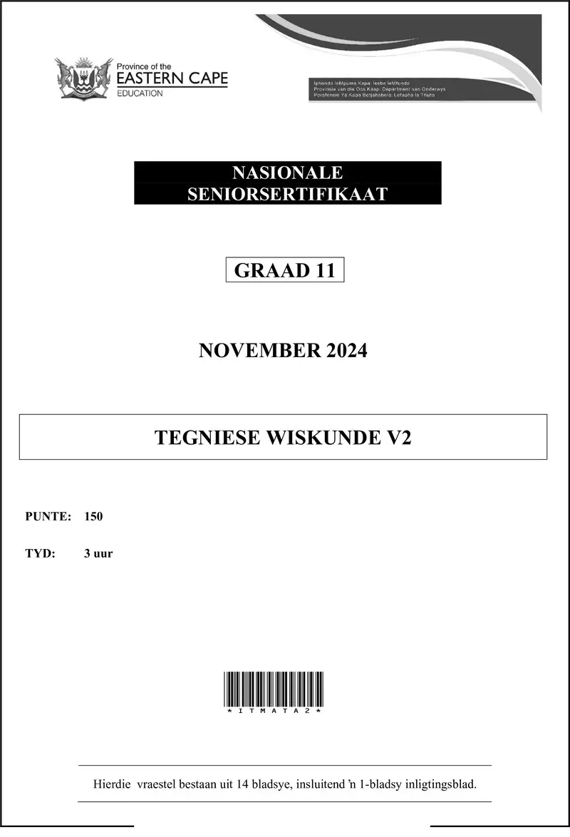 Tech Maths P2 Grade 11 Nov 2024 Afr D