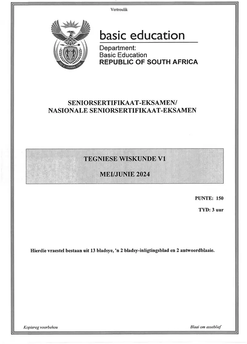 Technical Mathematics P1 May June 2024 Afr
