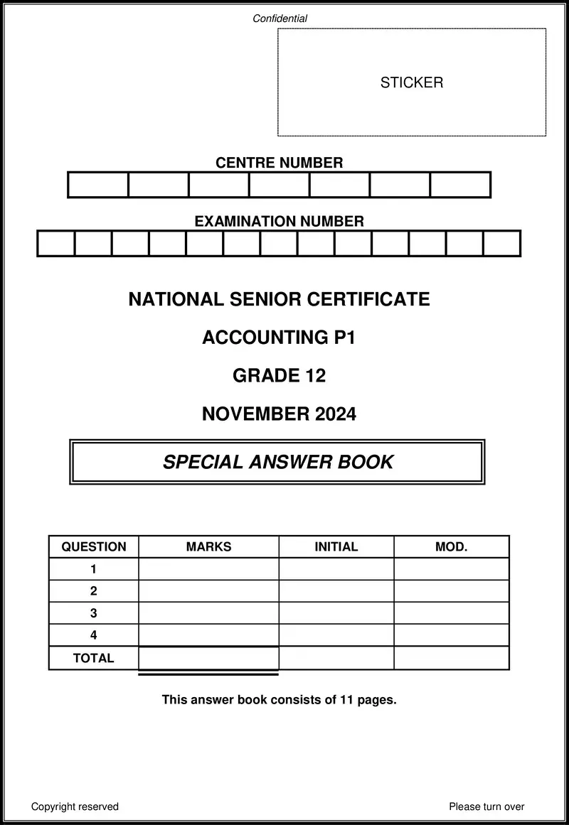 Accounting P1 Nov 2024 Answer Book Eng Gr12