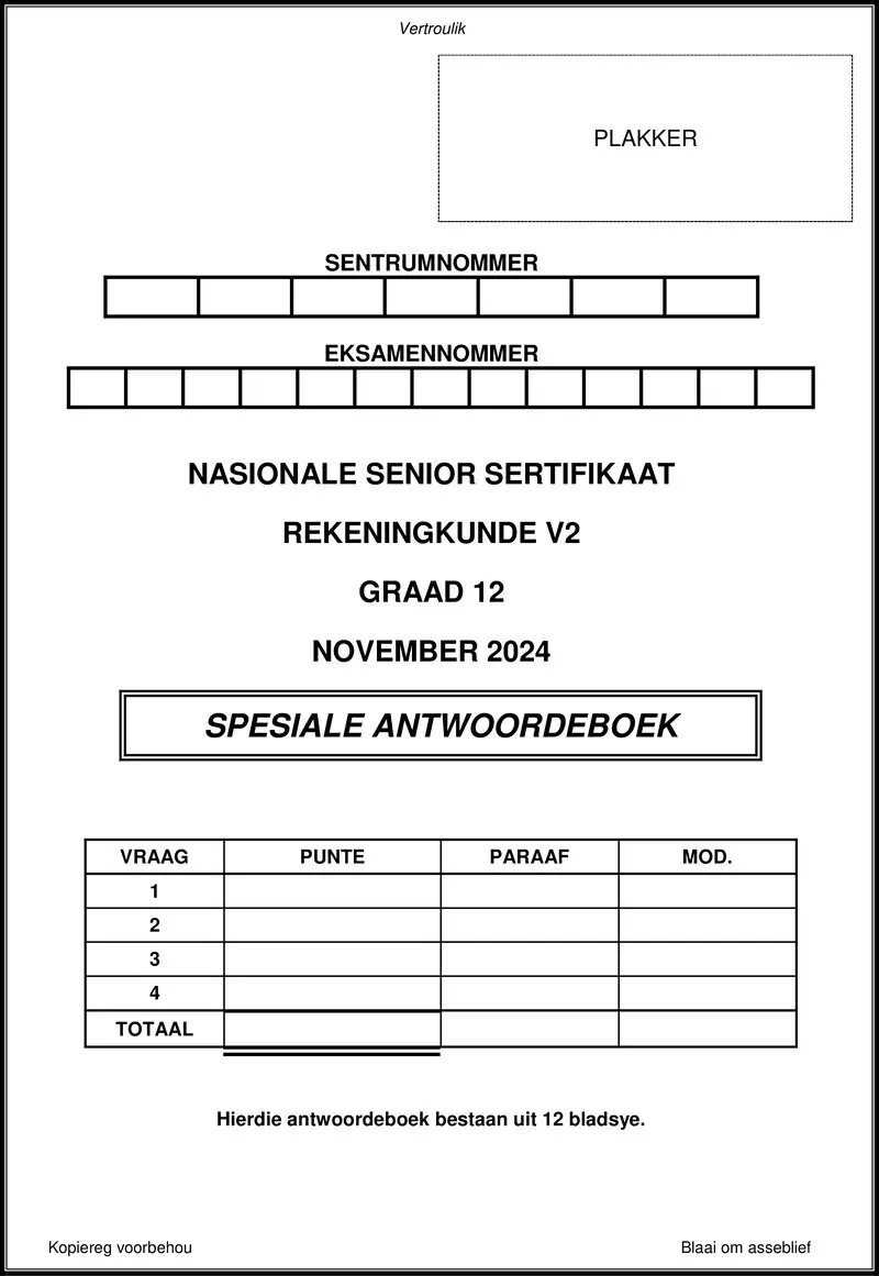 Accounting P2 Nov 2024 Answer Book Afr Gr12