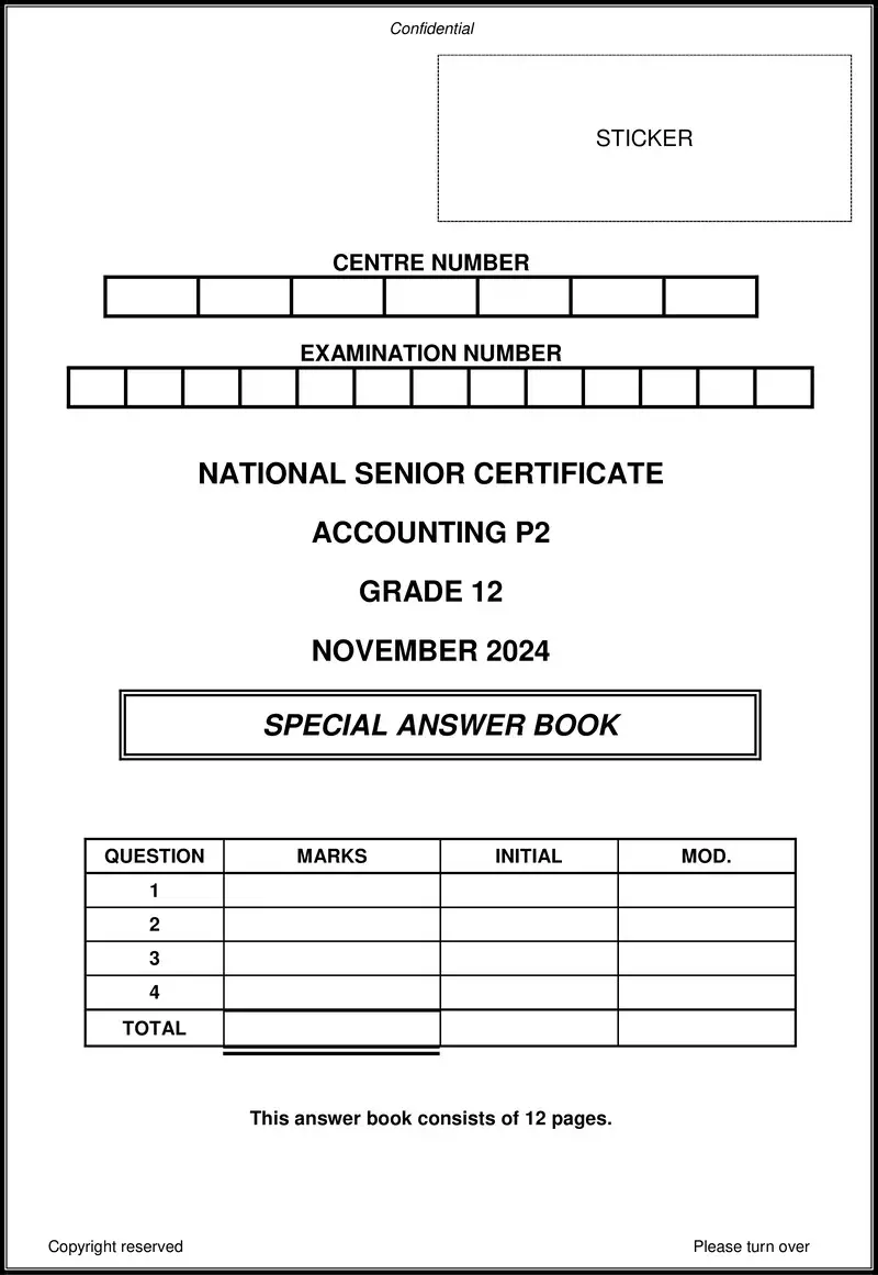 Accounting P2 Nov 2024 Answer Book Eng Gr12