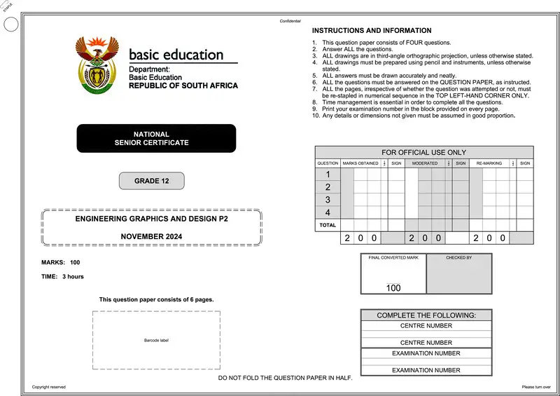 Engineering Graphics Design P2 Nov 2024 Eng Gr12