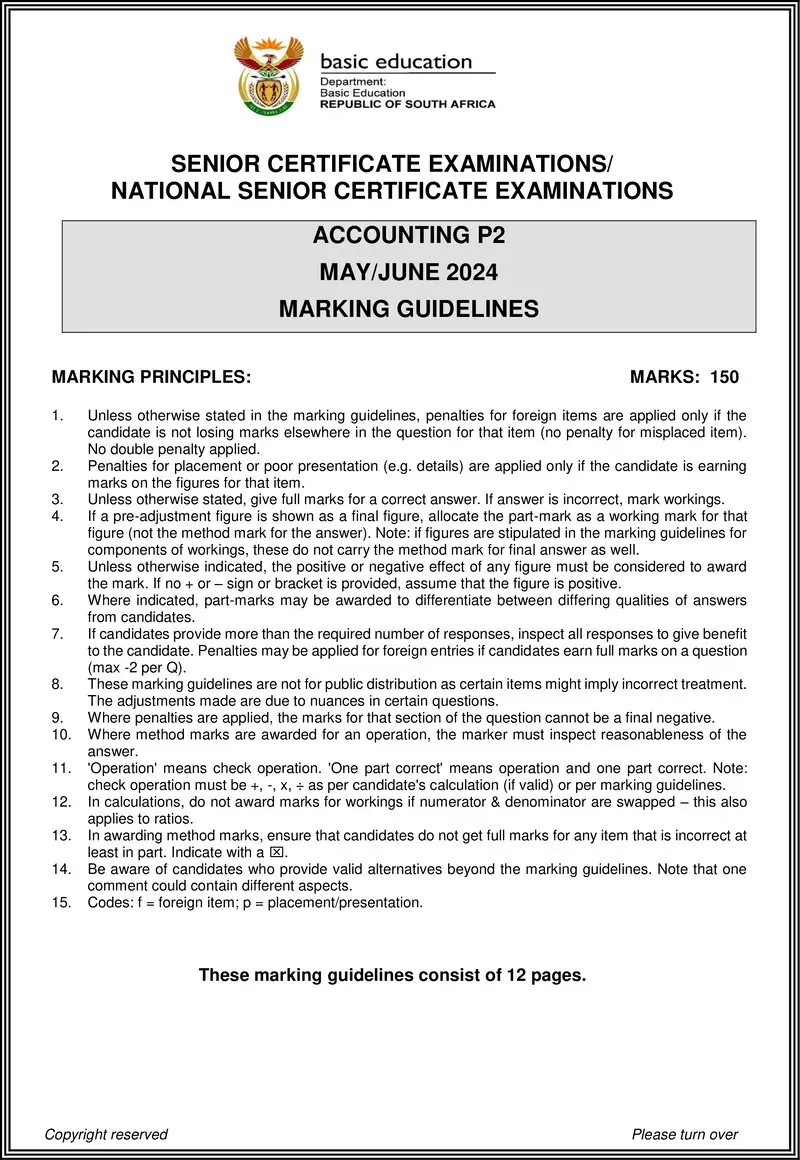 Accounting P2 May June 2024 Mg Eng Gr12