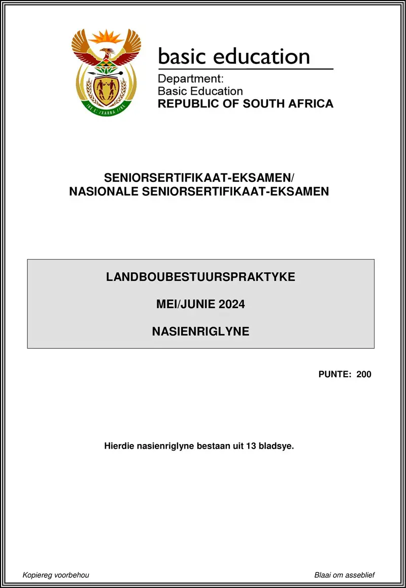 Agricultural Management Practices May June 2024 Mg Afr Gr12