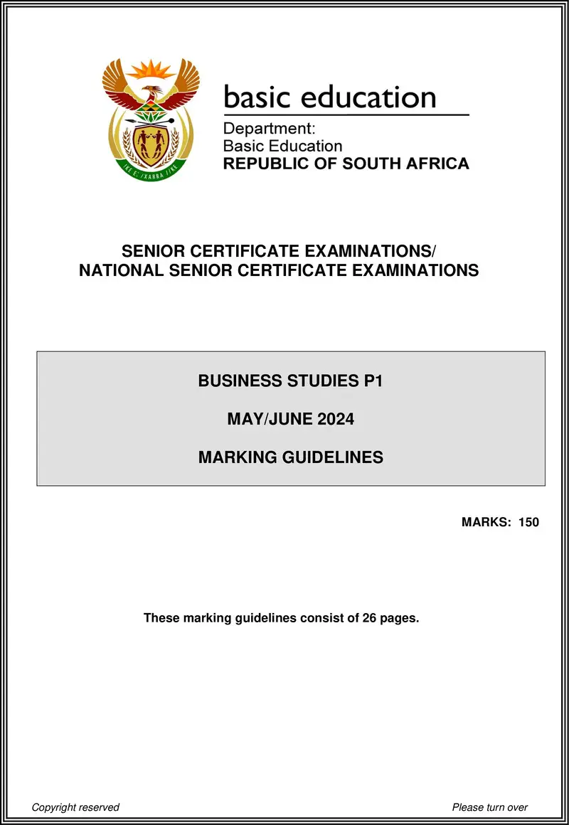 Business Studies P1 May June 2024 Mg Eng Gr12