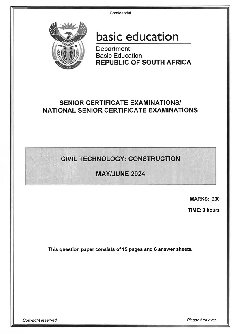 Civil Technology May June 2024 Construction Eng Gr12