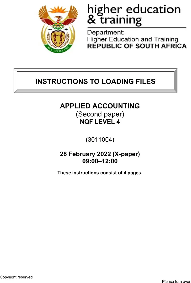 Nc200 Applied Accounting L4 P2 Instructions Supp 2022 Signed Off