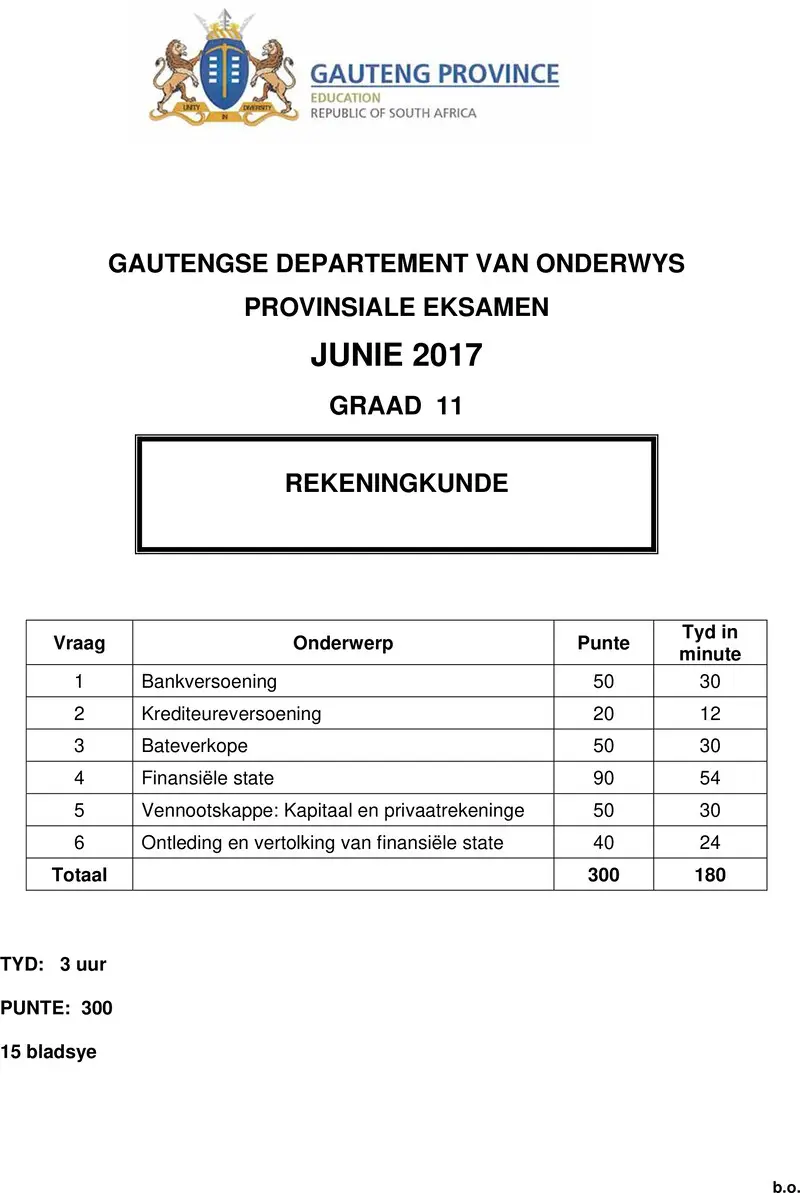 Grade 11 Accounting past paper 2017 – grade 11 provincial exam accounting afr june 2017 qp