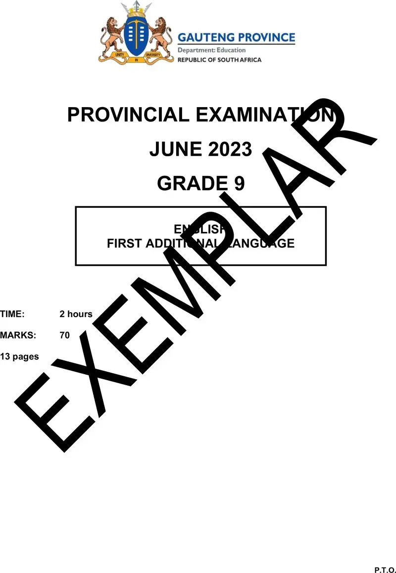 Grade 9 Provincial Exam Ng Fal June 2023 QP