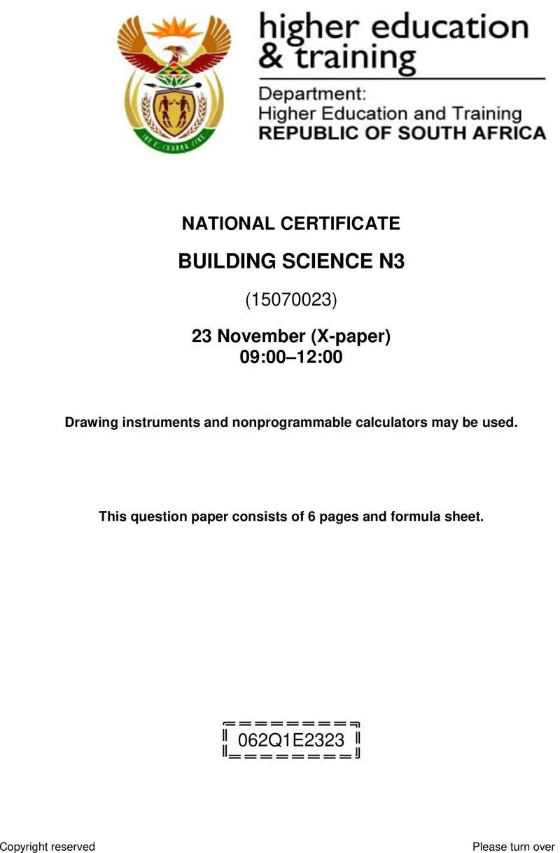 T250 Building Science N3 Nov QP 2023 Sign Off