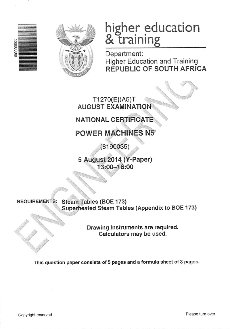 N5 Power Machines August 2014