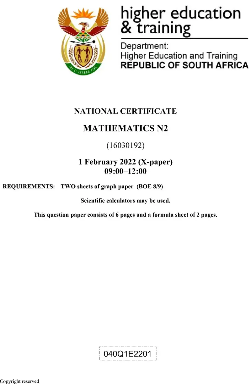 T1000 Mathematics N2 QP April 2022 Sign Off