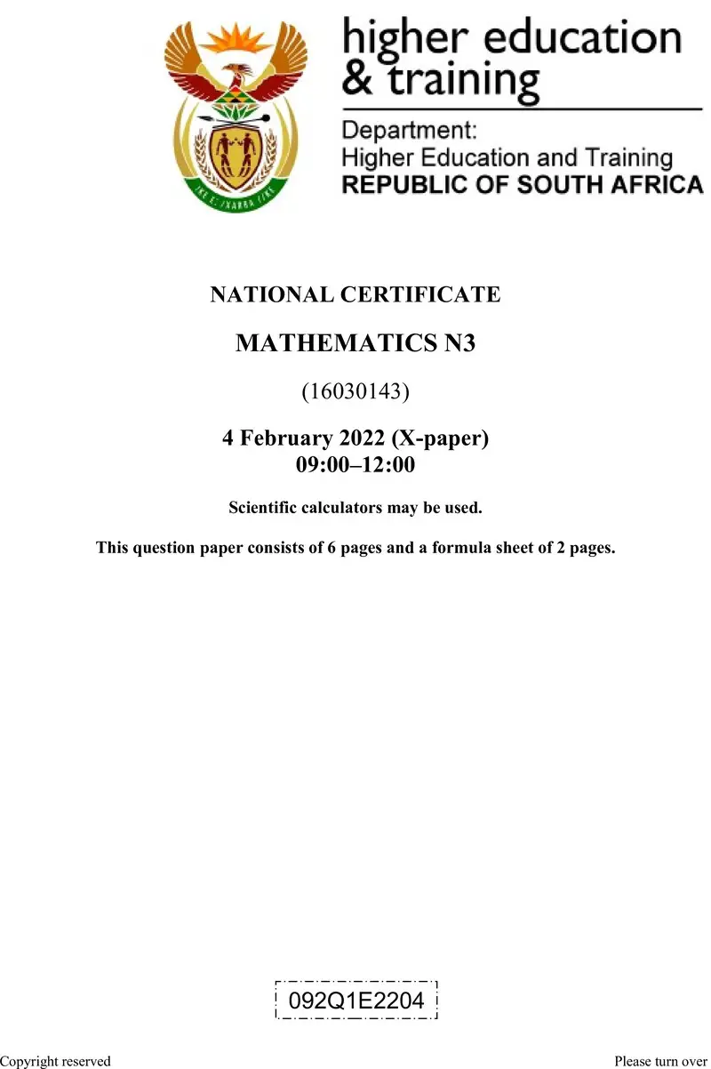 T1010 Mathematics N3 QP April 2022 Signed Off