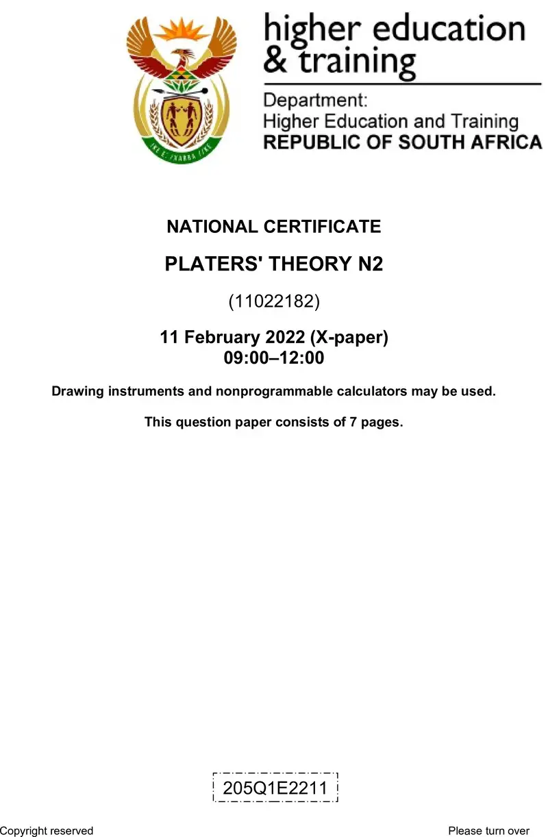 T1320 Plater S Theory N2 QP April 2022 Sign Off