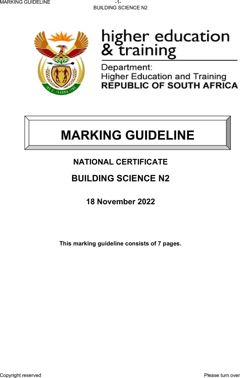 T240 Building Science N2 Memo Nov 2022 Sign Off 1