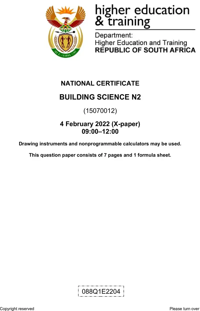 T240 Building Science N2 QP April 2022 Sign Off 1 preview