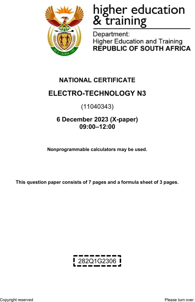T560 Electro Technology N3 QP Nov 2023 Sign Off