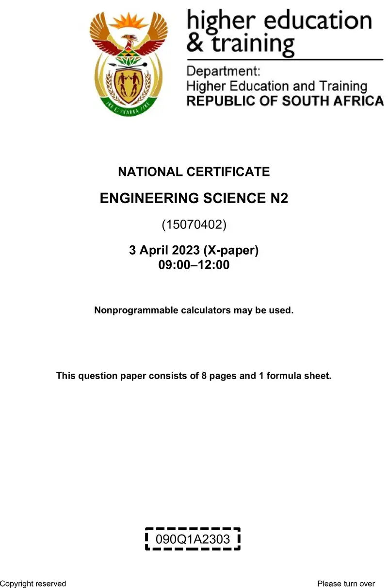 T630 Engineering Science N2 April 2023 QP Final Sign Off