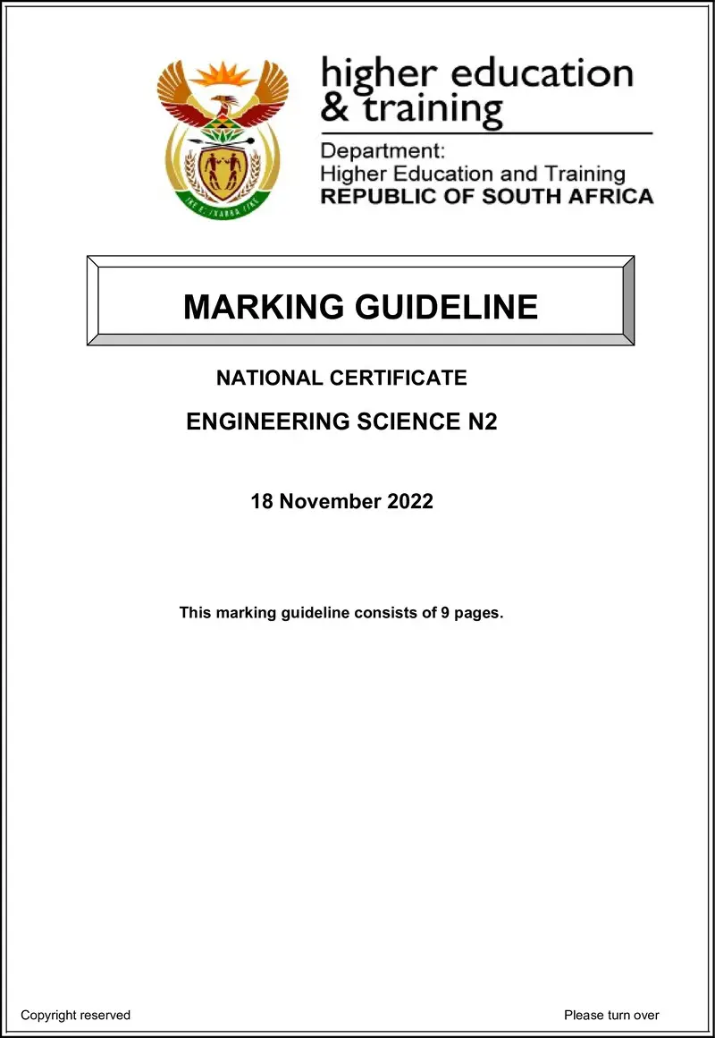 T630 Engineering Science N2 Nov 2022 Mg Sign Off