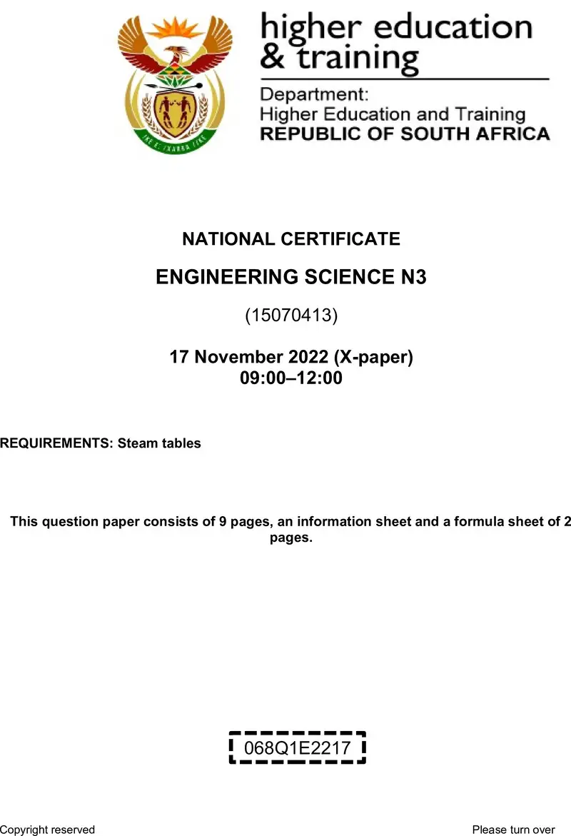 T640 Enginering Science N3 QP Nov 2022 Final