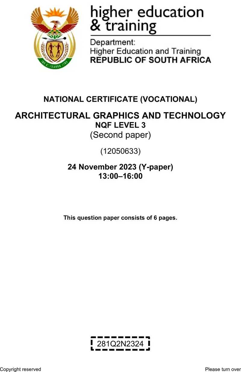 Architectural Graphics And Technology L3 P2 QP Nov 2023 preview
