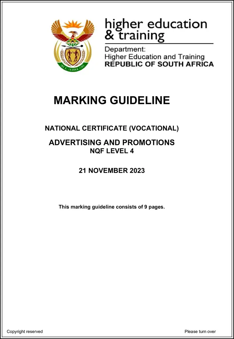 Nc40 Advertising And Promotions L4 Memo Nov 2023 Signed Off