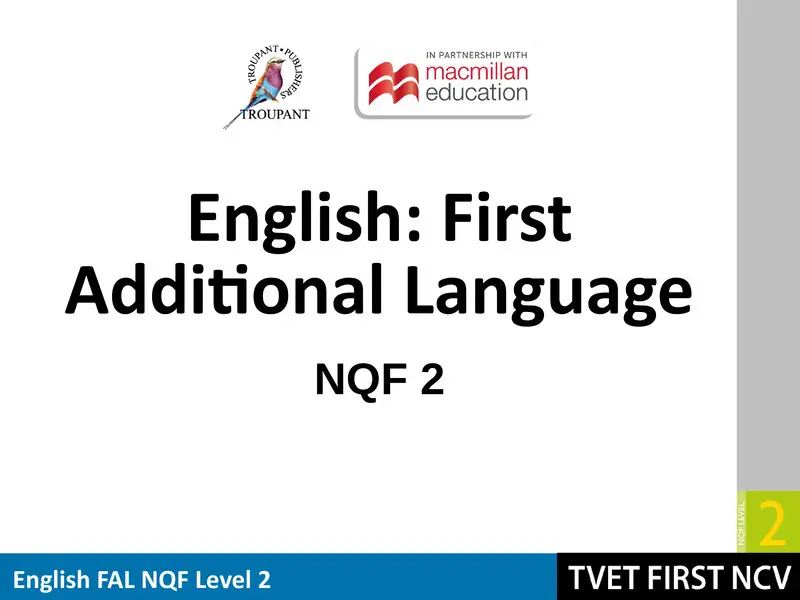 English Fal Level 2 Module 9 Lg