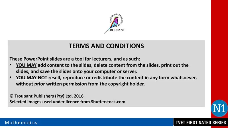 Mathematics N1 Module 5 Lg