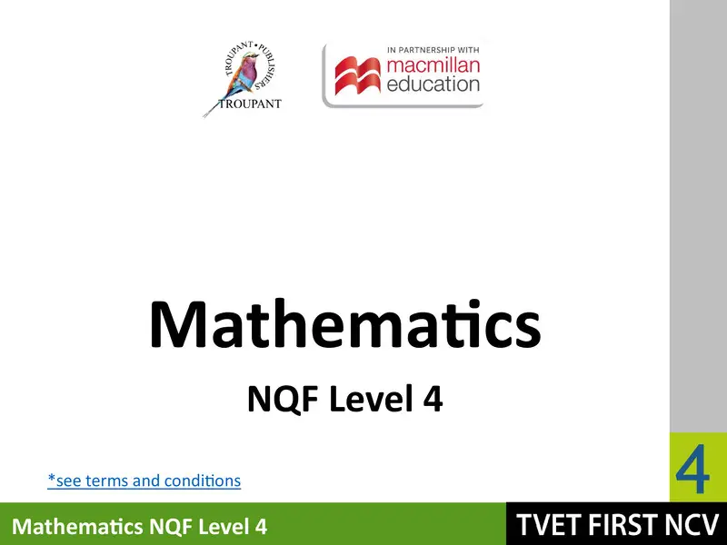 Maths Level 4 Module 6 Lg