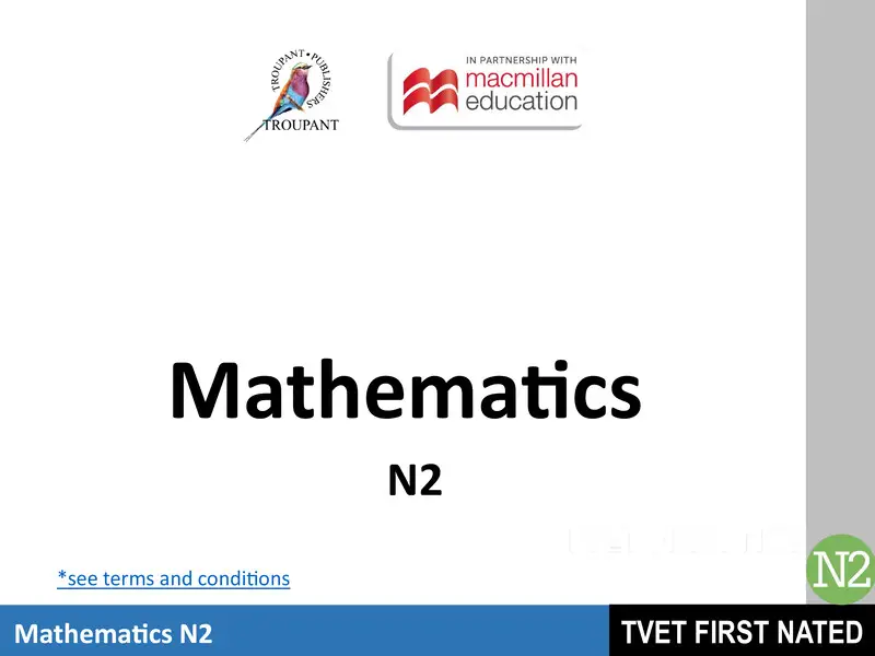 Maths N2 Module 1 Lg