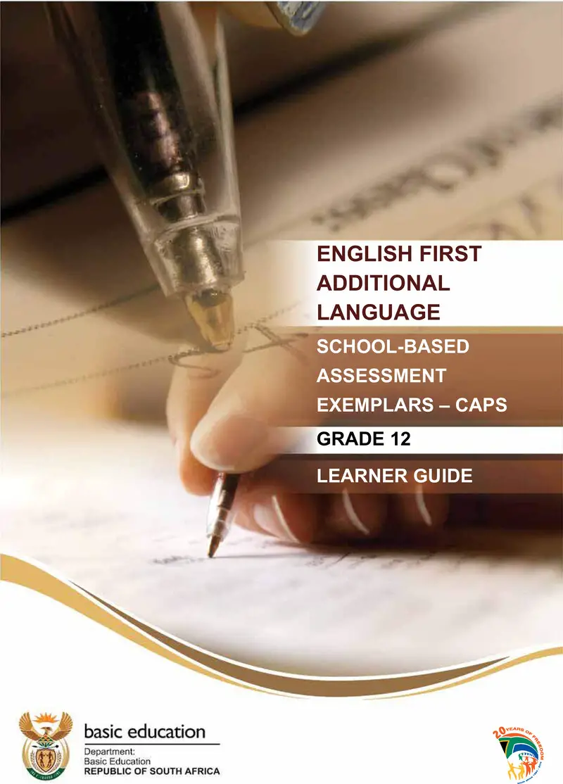 English Caps Learner Guide Sba