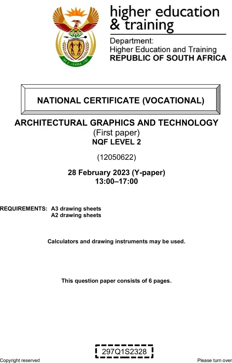 Architectural Graphics And Technology L2 P1 QP Feb 2023