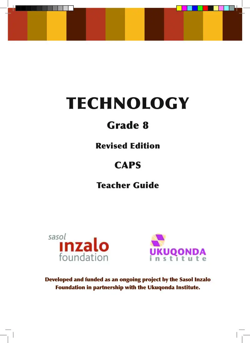 Technology Teacher Guide Grade 8