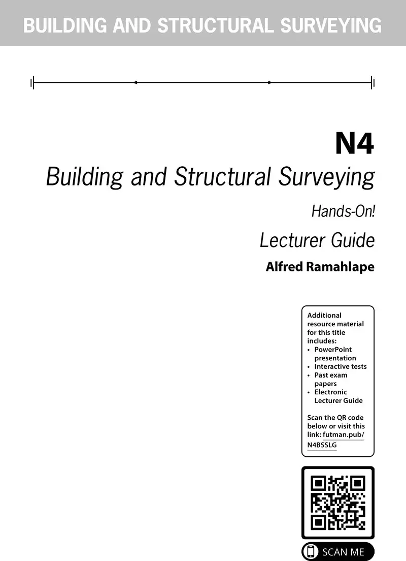 Building And Structural Surveying Lecturer Guide N4