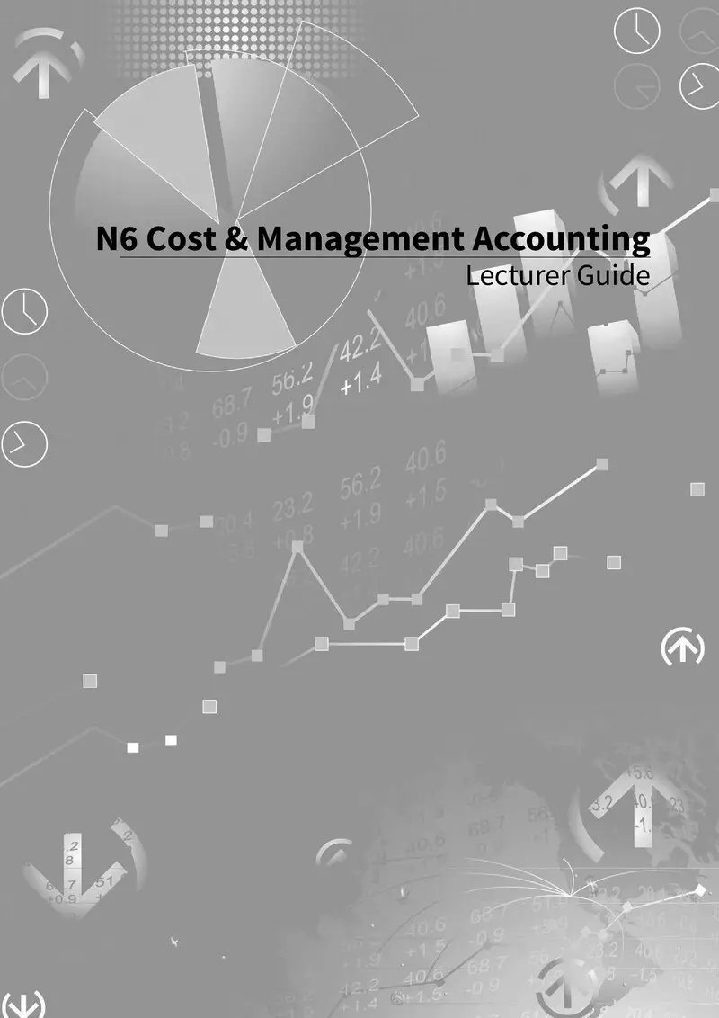 Cost And Management Accounting Lecturer Guide N6
