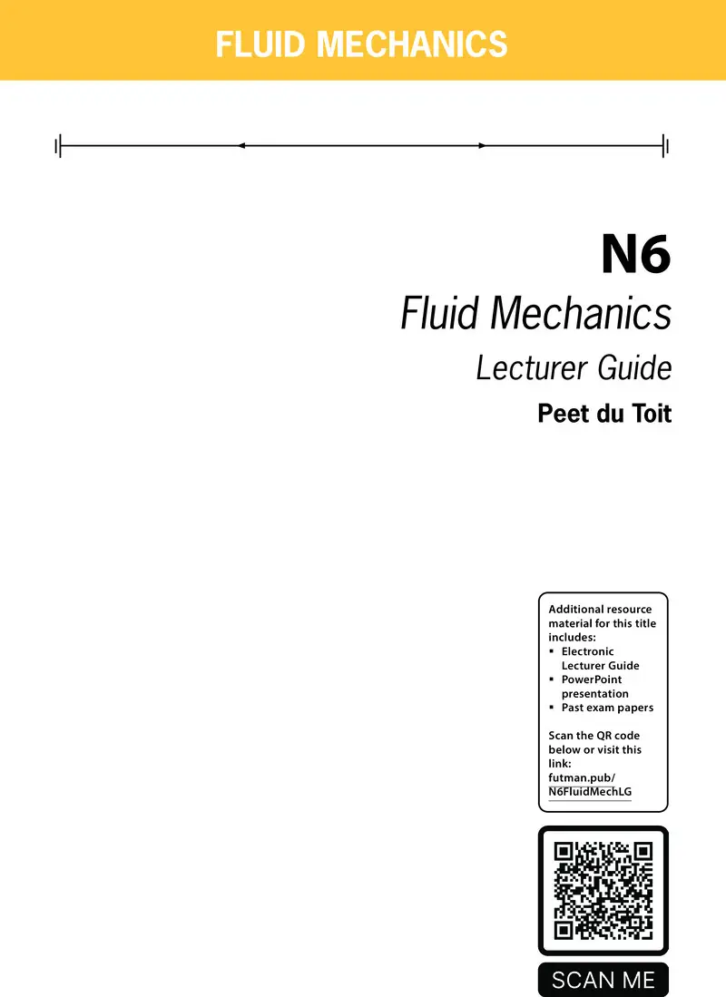 Fluid Mechanics Lecturer Guide N6