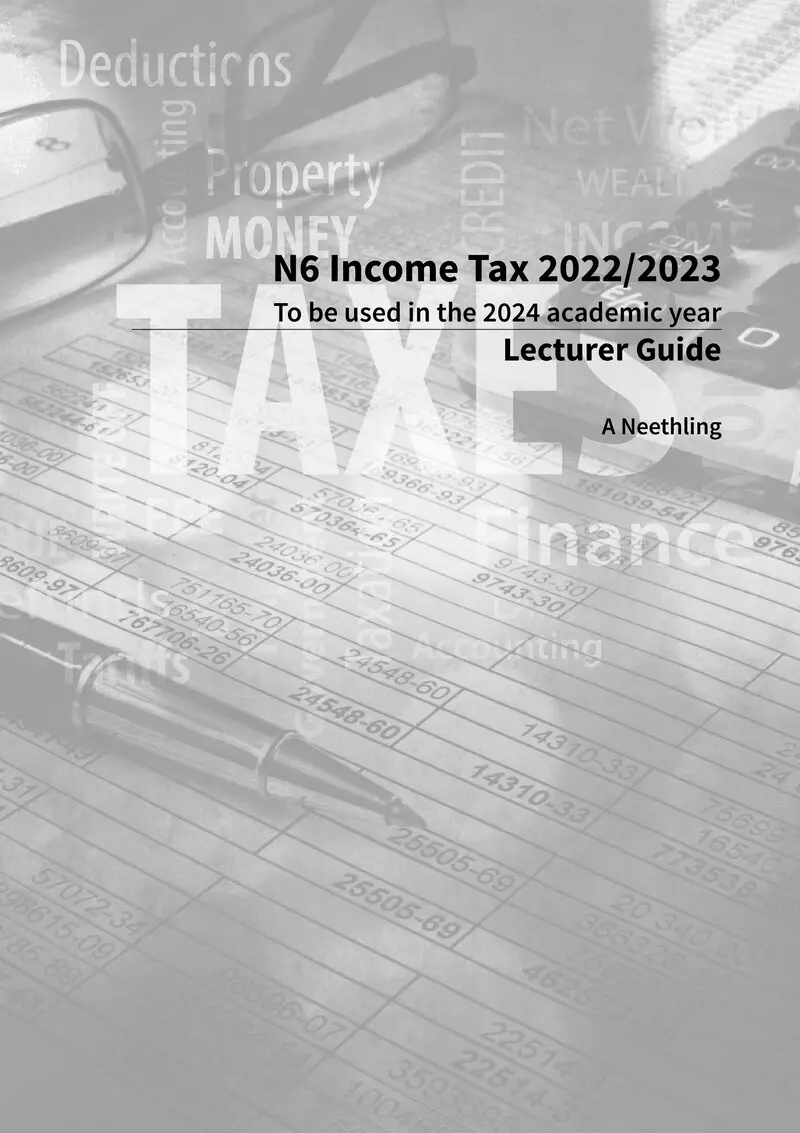 Income Tax 2022 2023 Lecturer Guide N6