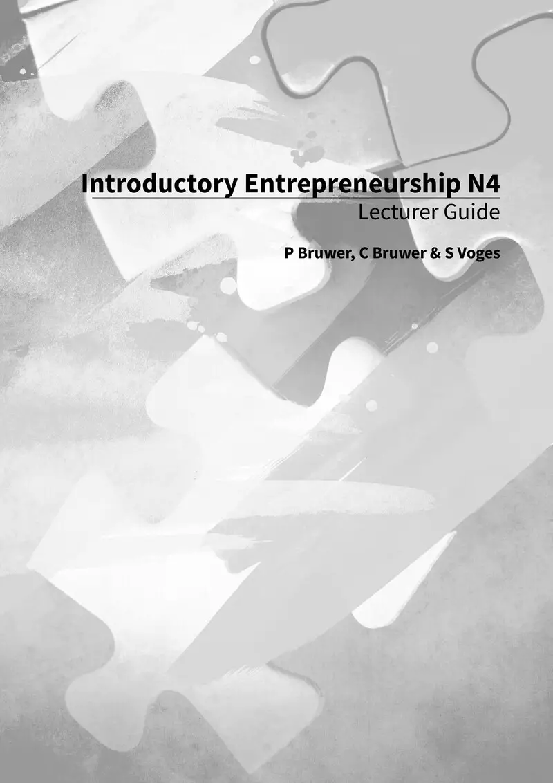 Introductory Entrepreneurship Lecturer Guide