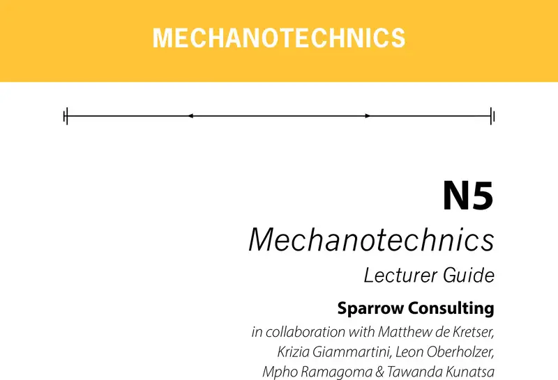 Mechanotechnics Lecturer Guide N5