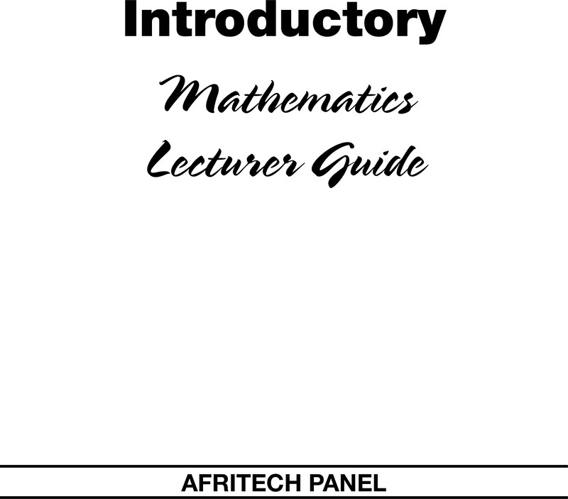 Ncor Introductory Mathematics Lecturer Guide