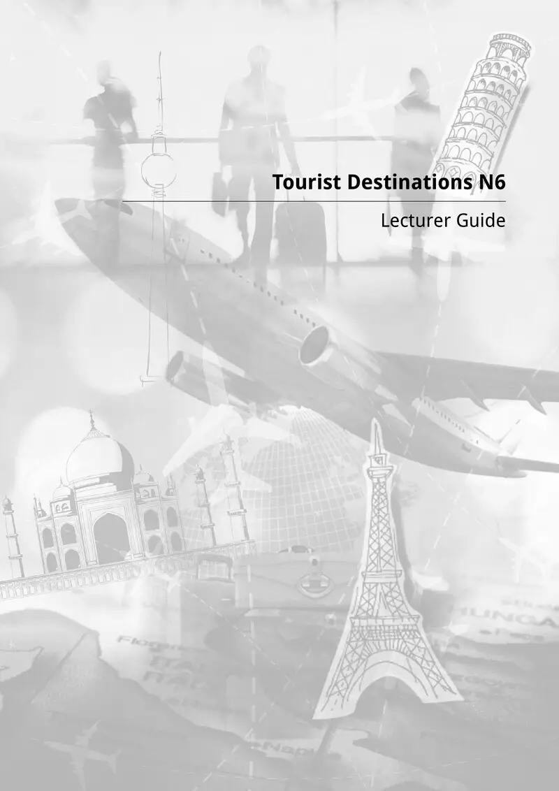 Tourist Destinations Vol I Ii Lecturer Guide N6