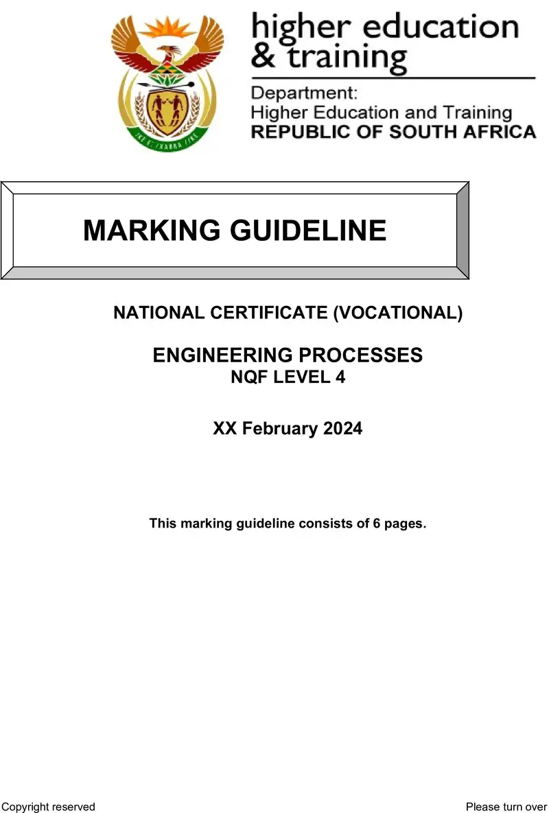 Nc1140 Engineering Processes L4 Supp Memo 2024